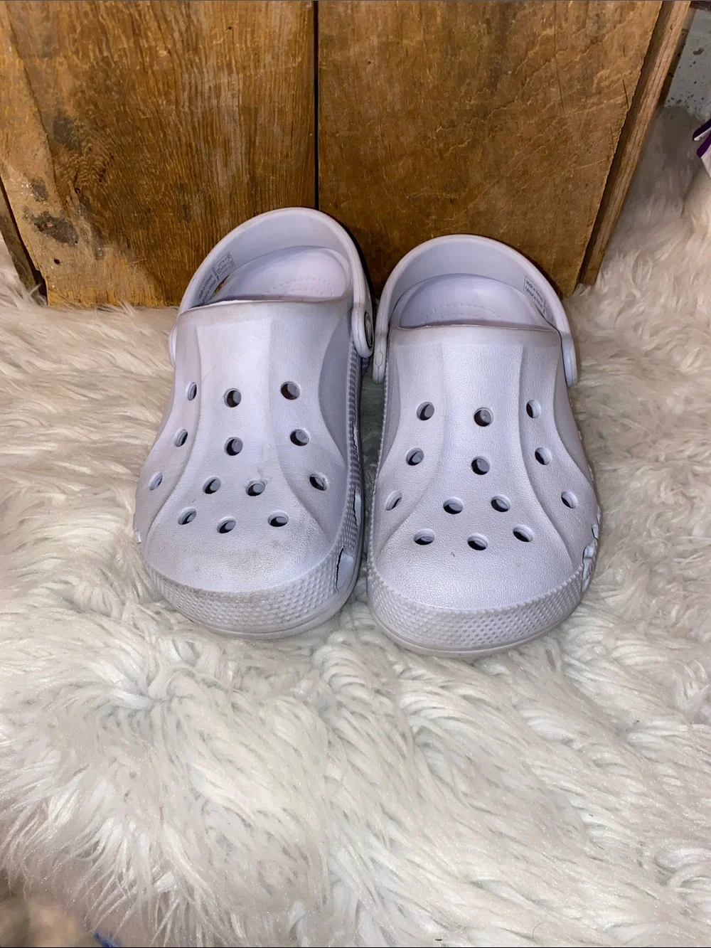 Crocs Gray Slip On Kids Shoes